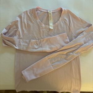 Lululemon Athletica Light Purple Long Sleeve Tee